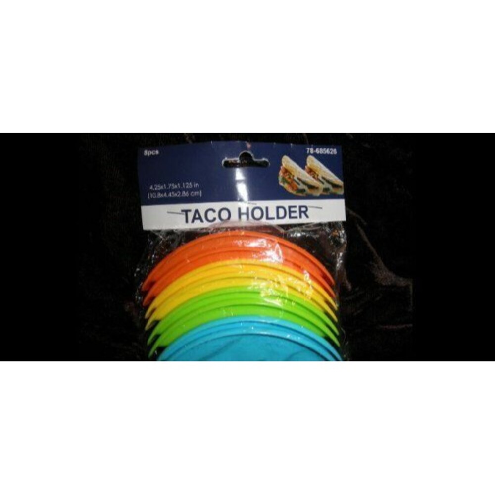 NEW TACO HOLDERS (SET OF 8 PIECES) ORANGE, YELLOW, GREEN AND BLUE